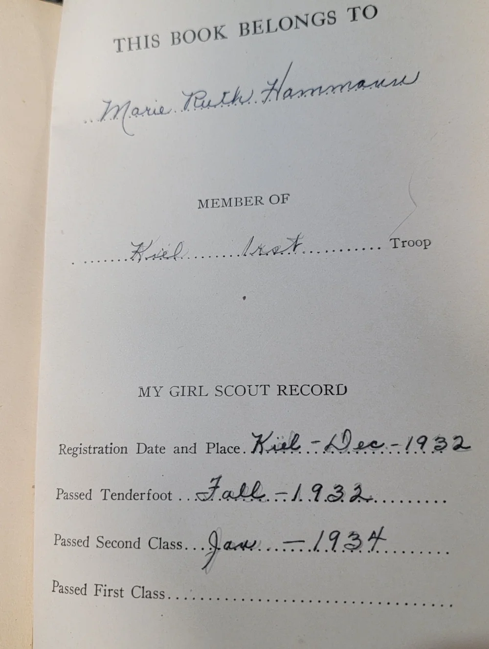 Vintage Girl Scout Hardback Handbook Copyright 1920 Revised Edition 1929 NYC